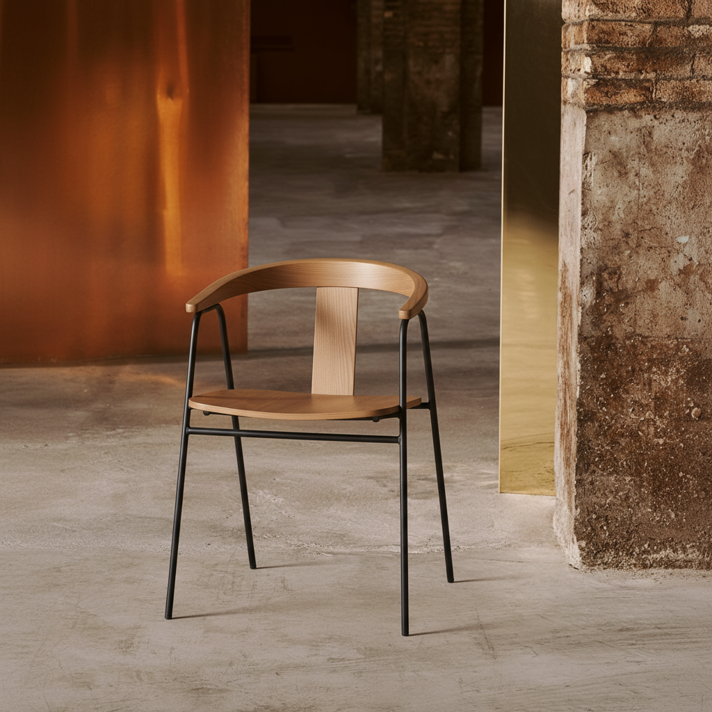 LUMIA — Minimal Bent Plywood Chair